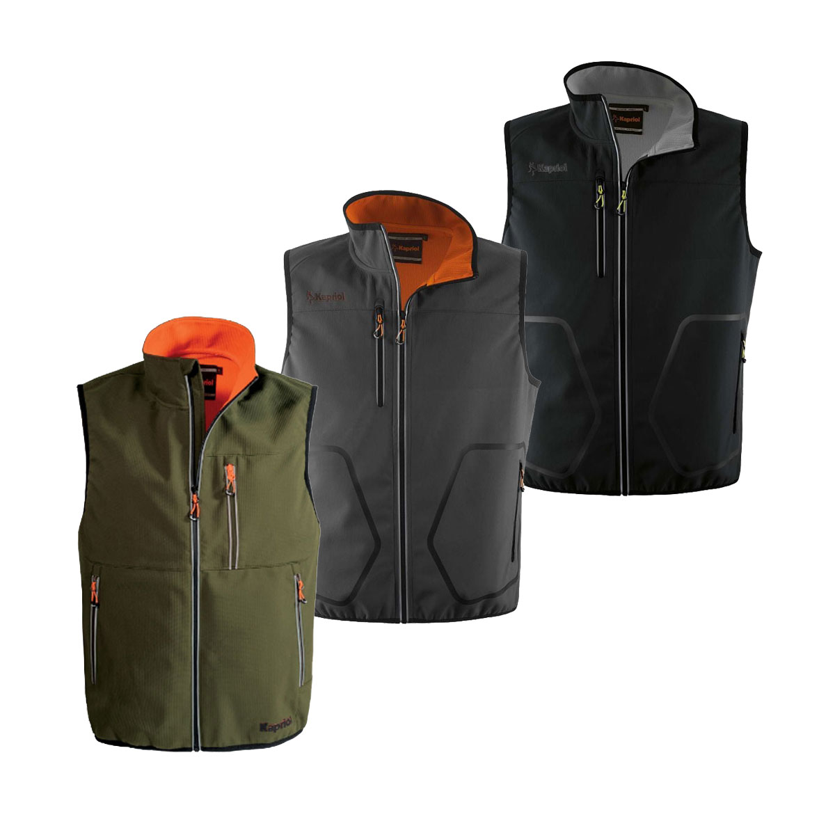 Kapriol Tech Softshell Arbeitsweste - L - Grüne
