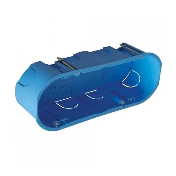 Modularer Einbaukasten Für Gipskarton 6/7 Plätze Mit Eiseneinsätzen 2xø68 Ip20 Faeg - Fg10257