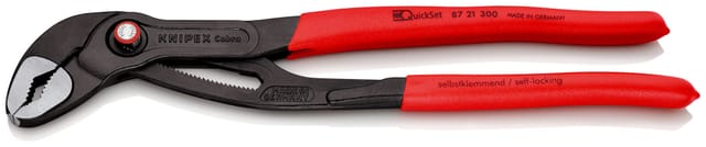 Knipex - 87 21 300 Cobra Quickset Hightech-wasserpumpenzange Atra. 300 Mm