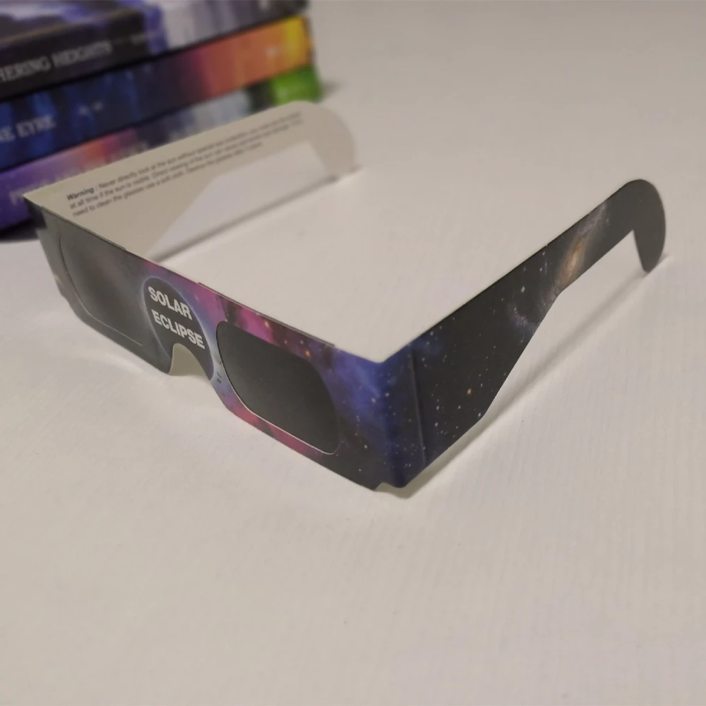 Sonnenfinsternisbrille, 12er-set, Augenschutz, Filter, Iso 12312-2:2015 Ce-zertifiziert, Sonnenbeobachtung, Sicherheit, Astronomie, Galaxienmodell