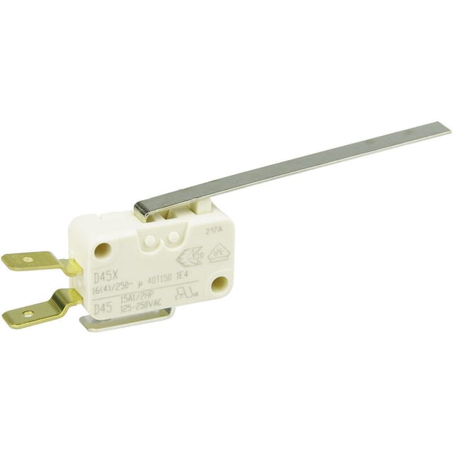 Zf - D45u-v3ll Mikroschalter D45u-v3ll 250 V/ac 16 A 1 X Ein/(ein) Tastend 1 St.
