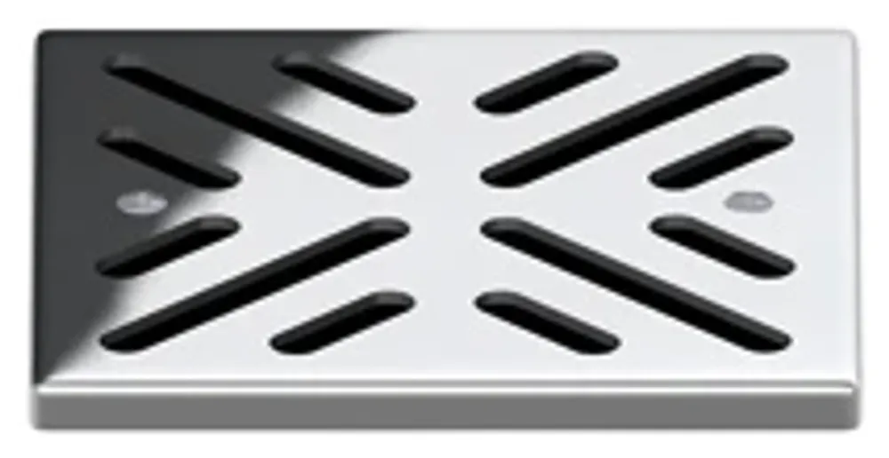 Aco Edelstahlrost Quadratisch 142x142mm, Höhe 7,5mm Direktablauf Dn100/v2a, 0174.52.59
