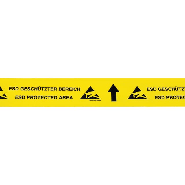 Bjz - Esd-klebeband 15 M Gelb, Schwarz (l X B) 15 M X 70 Mm C-195 075