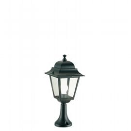 Hochwertige Aluminium-guss-außenlampe Mit Transparenten Glasdiffusoren - Max. Höhe 210mm - Max. Leistung 100w Schwarz
