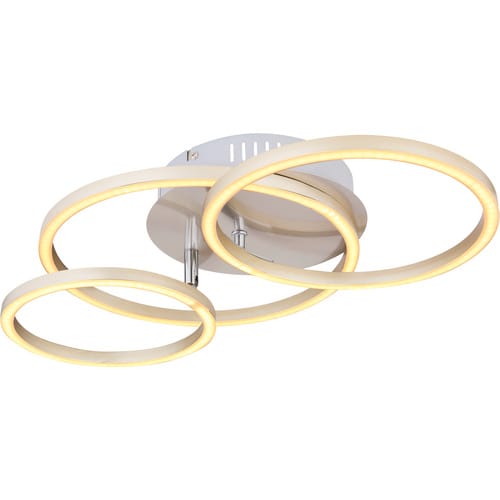 Etc-shop - Led Design Decken Leuchte Ess Zimmer Ring Strahler Küchen Lampe Silber