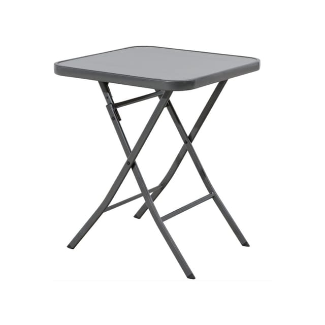 Trendline - Glastisch Terni Klappbar Anthrazit 60 X 60 X 71 Cm Glastisch