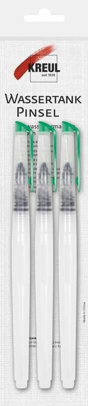 Wassertankpinsel 3er Set S, M, L Universalpinsel - Kreul