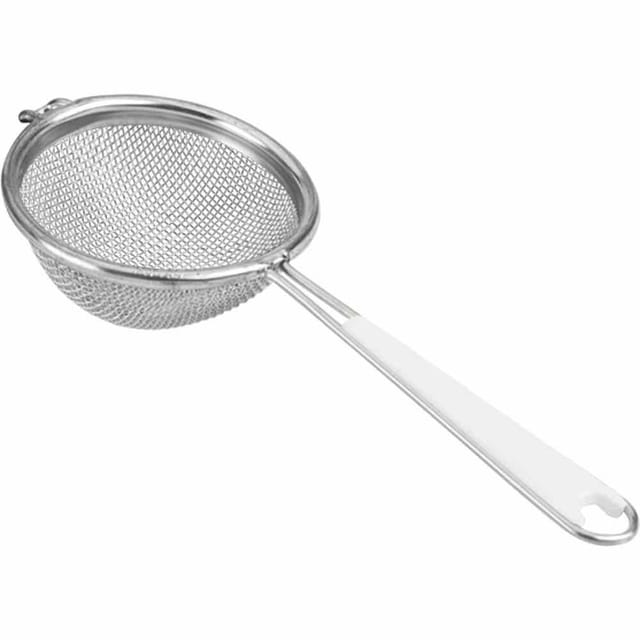 Küchensieb Fein 10 Cm Aluminium Mit Griffeinlage