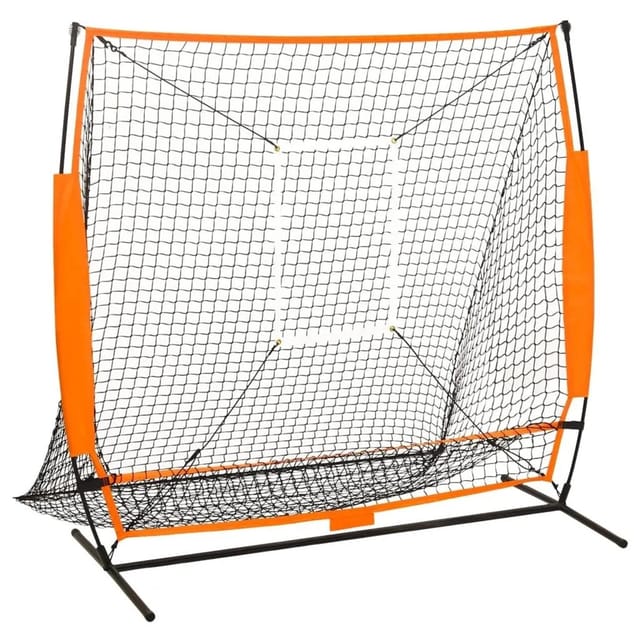 Multisport-übungsnetz Baseball Schwarz 174x76x158,5 Cm Vidaxl
