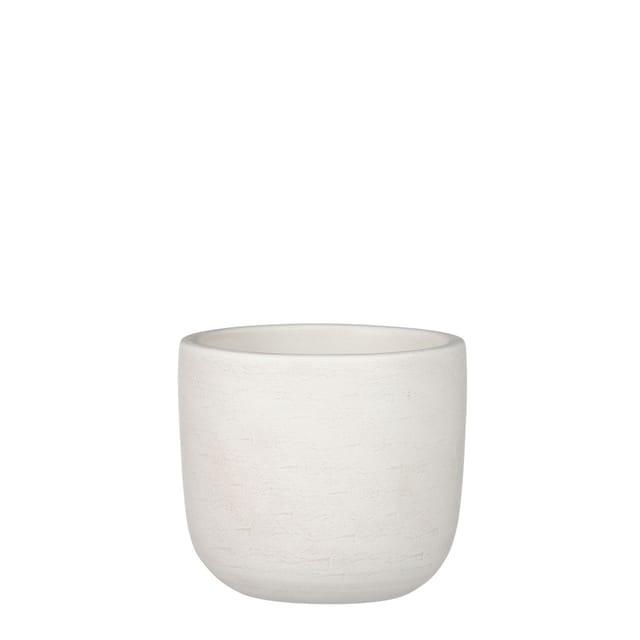 Mica Blumentopf Nora Off White 16 X 17 Cm