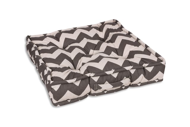 Bodenkissen 60 Cm X 60 Cm X 12 Cm, Grau 70% Baumwolle/30% Polyester Kissen - Go-de