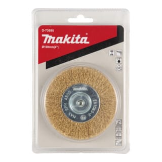Rundbürste 100 Mm Messing 1/4&quot - D-73695 - Makita