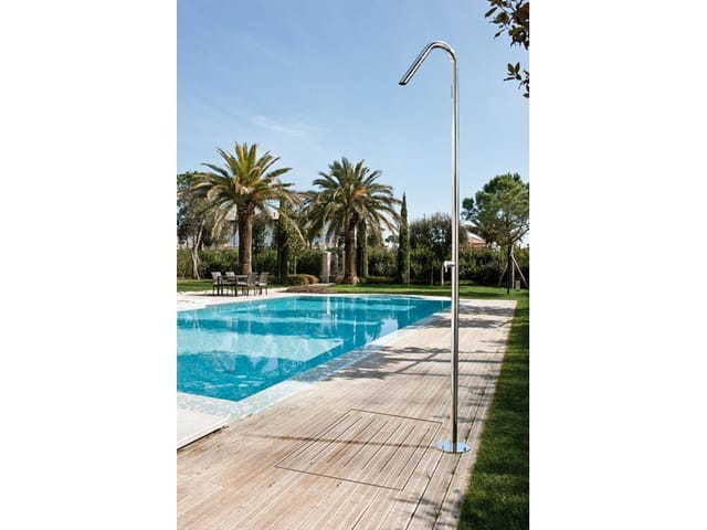 Pooldusche Twiggy Cs40 M Gebürstet, Montage Am Boden - Fontealta