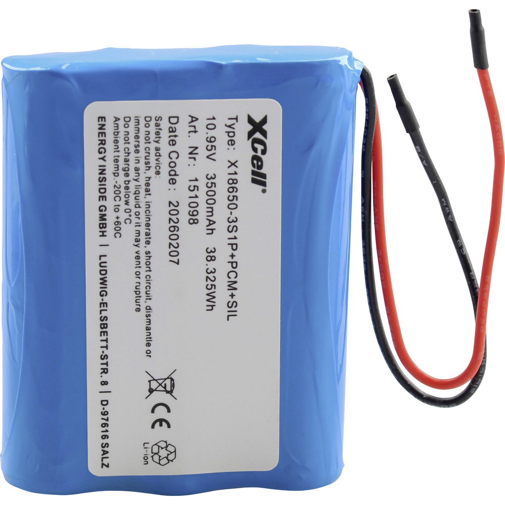 Xcell Spezial-akku 3x 18650 Li-ion 11.1 V 3500
