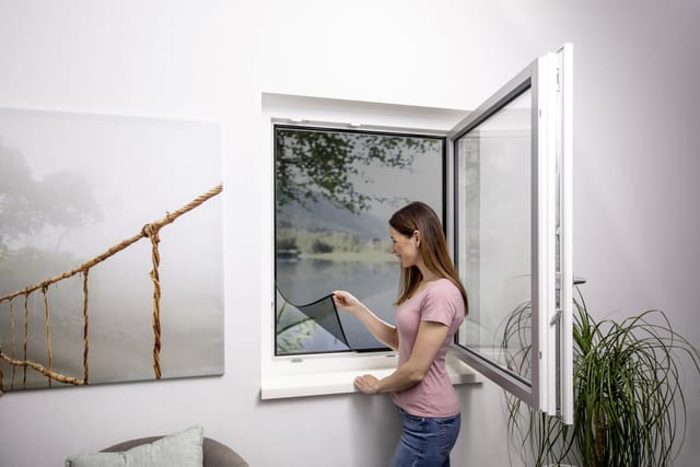 Primaster - Fliegenschutz-gitter 130 X 150 Cm Anthrazit Insektenschutzgitter