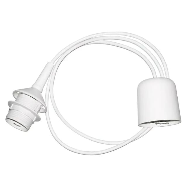 Niermann - Lampenschirmaufhängung Fassung E27 Schnurpendel Max. 60 Watt