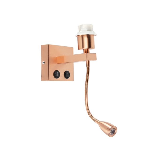 Moderne Wandleuchte Kupfer Mit Flexarm - Brescia Combi