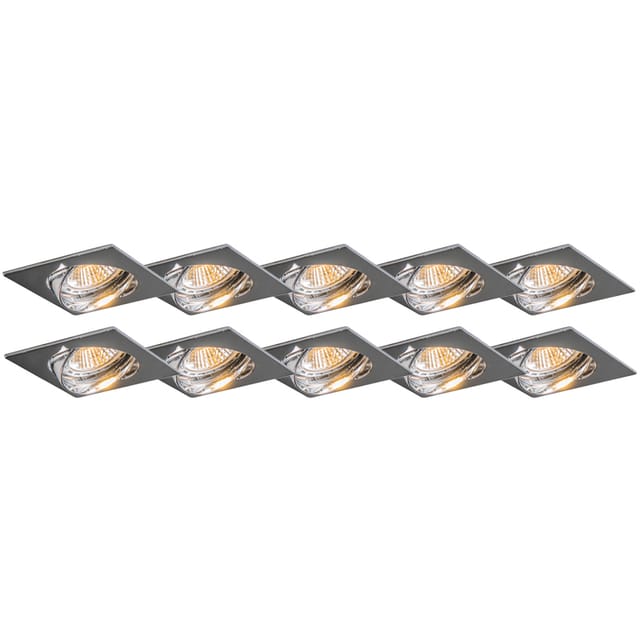 Modernes Verstellbares Spot-chrom-kippset Von 10 - Edu