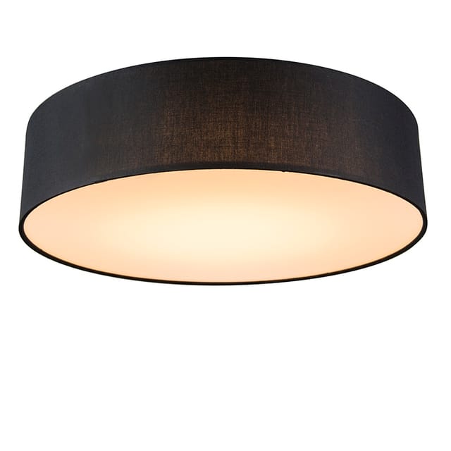 Deckenleuchte Schwarz 40 Cm Inkl. Led - Drum Led
