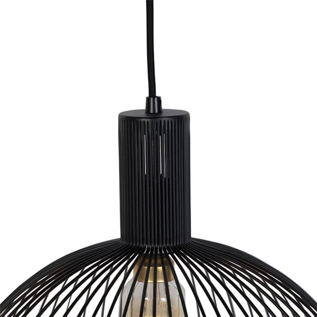 Design Hängelampe Schwarz 40 Cm - Wire Dos