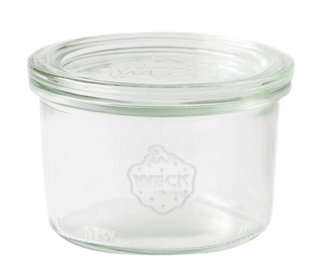 Weck - Einkochgläser 200ml 12 Stk Rundrand Sturzform Ein Gläser Dessertgläser