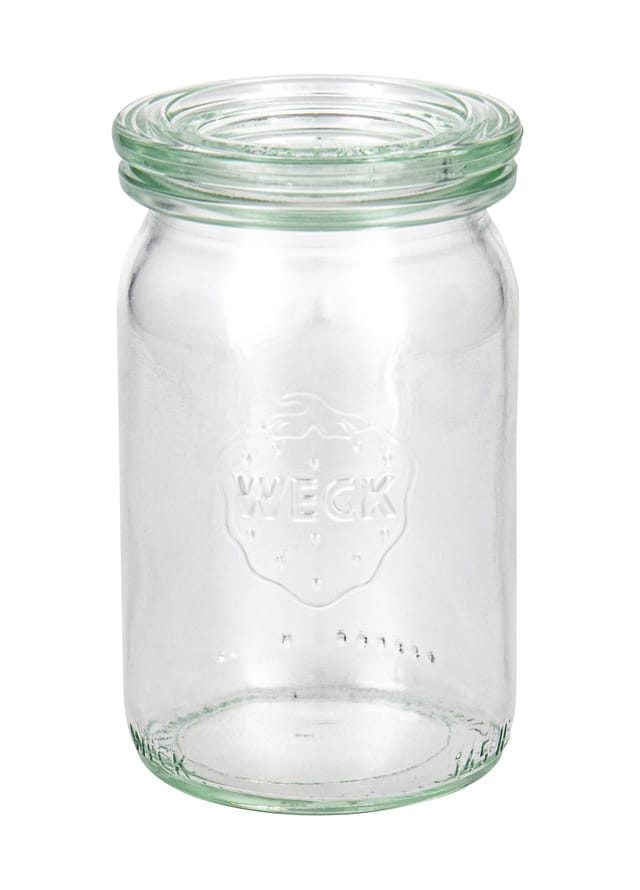 Weck Einmachgläser Stangenform 145ml M. Deckel Klammer Gummi 12 Vorratsgläser