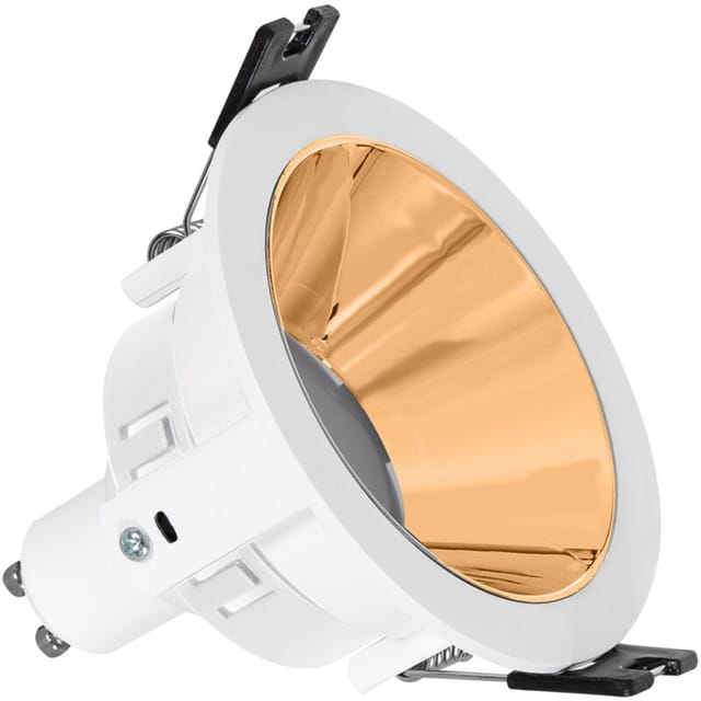 Efectoled - Downlight Einbaustrahler Konisch Gu10 6w Schnitt Ø 75mm Pc Verzinkt No Flicker 6500k Bronze Kaltweiß