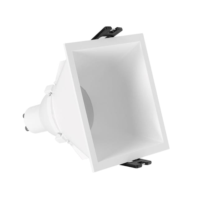 Downlight Einbaustrahler Eckig Gu10 6w Schnitt 85x85 Mm Niedrieger Ugr Pc No Flicker 6500k Weiß Kaltweiß