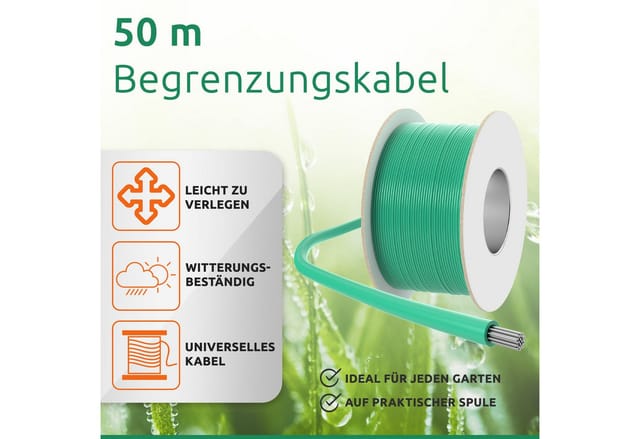 Begrenzungs-kabel Mähroboter Kompatibel Husqvarna Bosch Honda Worx Gardena 50m