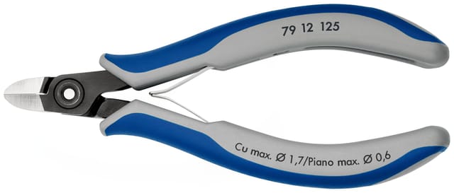 Präzisions-elektronik-seitenschneider L.125mm Facette Ja,sehr Kl.pol. Knipex