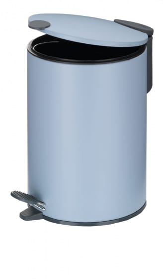Kela 23611 Kosmetikeimer, Metall, Nebelblau, One Size