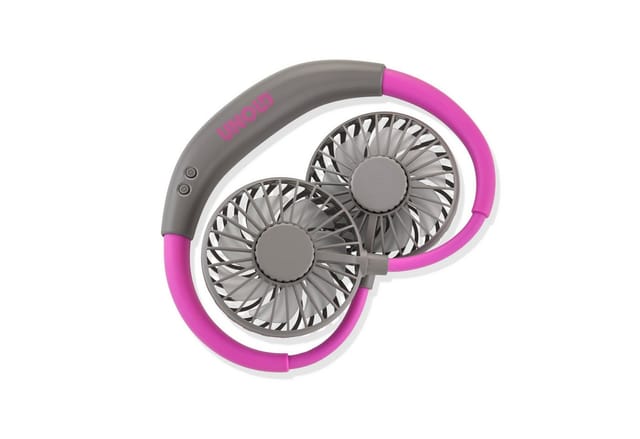 Unold Breezy, Ventilator ,violett/grau, Nackenventilator