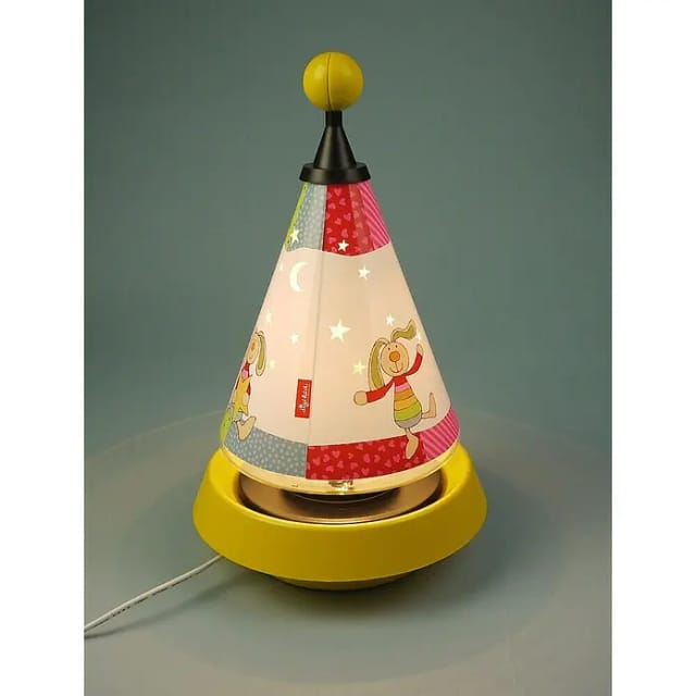 Tischlampe Kinderzimmer Carrousel Projiziert Mond Und Sterne Ins Kinderzimmer