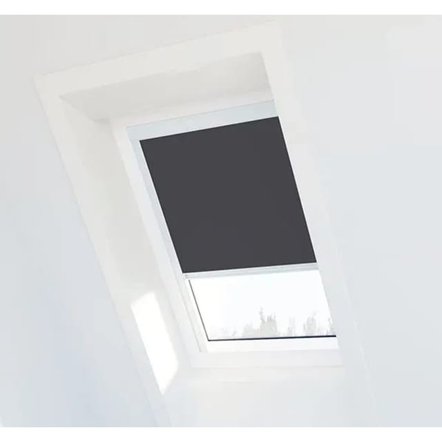 Avosdim - Anthrazitgraues Verdunkelungsrollo Für Velux ® Dachfenster - Ck04 - Weißer Rahmen