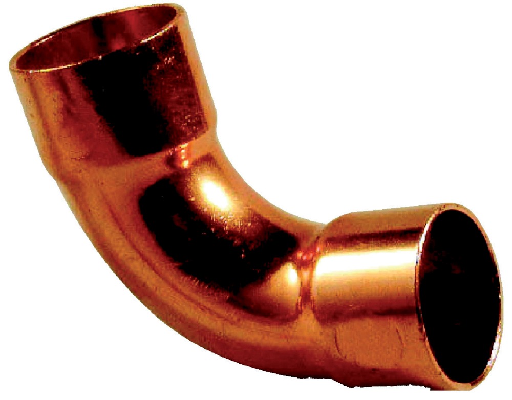 Kupferbogen Gr 90° Ff Ø12