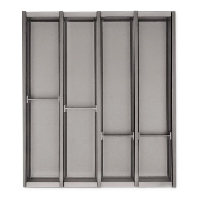 So-tech - Cuisio Besteckeinsatz Besteckkasten Transluzent-graphitgrau Für Blum Legrabox 473 Mm Mit Korpusbreite 500 Mm