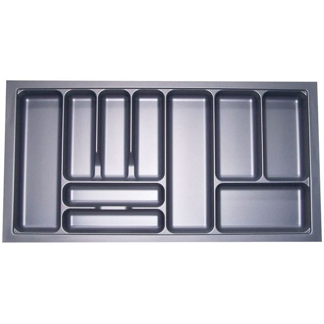 Orga-box - I Besteckeinsatz Besteckkasten Silbergrau 1000 Mm Für Blum Tandembox U. Modernbox