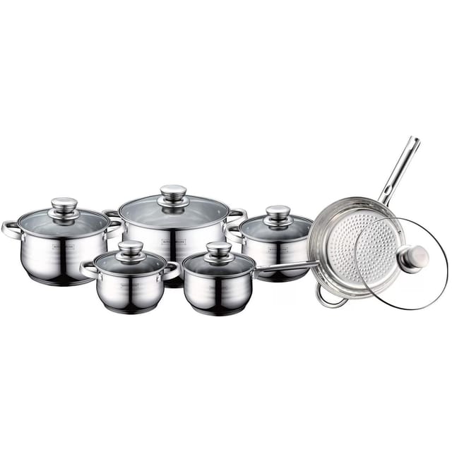 Royalty Line Rl-1231 12-teiliges Edelstahl-kochgeschirr-set