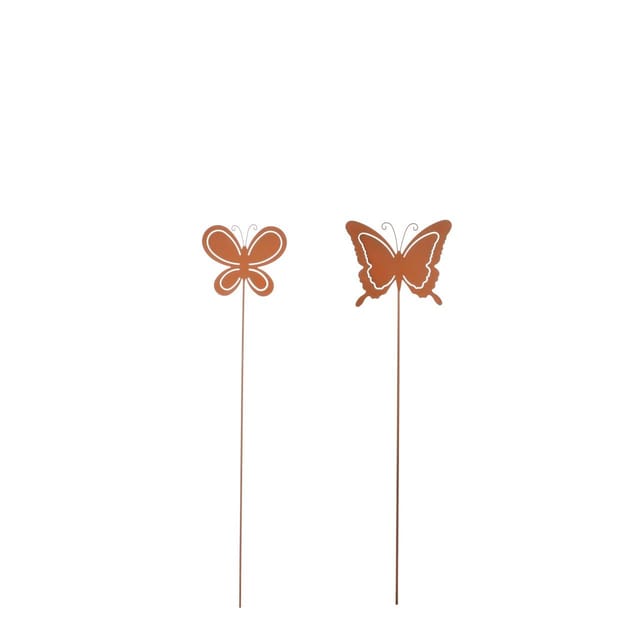 Mica Gartenstecker Schmetterling Rost 85 Cm Gartenfiguren