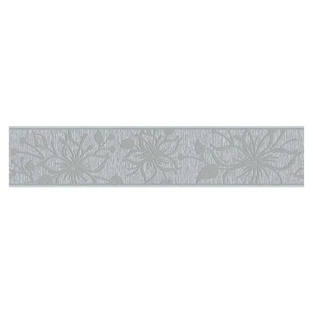 A.s.creations - A.s. Creation Only Borders 11 346643 Vliesbordüre Blumenoptik 5.00 X 0.13 M Grau Tapete