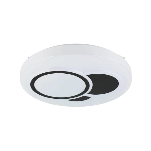 Led Deckenleuchte Espartaco Weiß Schwarz Ø 38,5 Cm Deckenlampen & Kronleuchter - Eglo