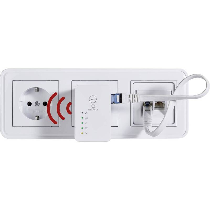 [gebraucht] B-ware Renkforce Rf-ap-n300mini - Bridge - 802.11b/g/n - 2,4 Ghz - An Wandsteckdose Anschließbar