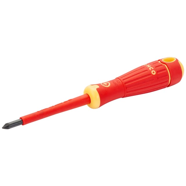Nach Vde Isolierter Fit-pozidriv-schraubendreher Mit Mehrkomponentengriff, Pz1 X 80 Mm - Bahco