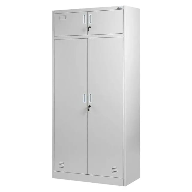 Mehrzweckschrank C117 Aktenschrank Büroschrank Metallschrank Spint Schubladen Abschließbar 185 Cm X 90 Cm X 50 Cm - Grau - Jan Nowak