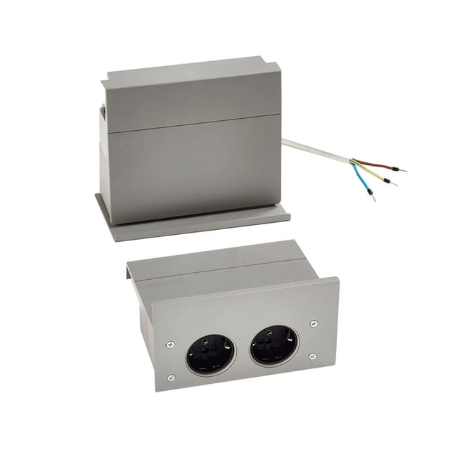 So-tech - Kesseböhmer Eboxx Set Titangrau 2-fach-steckdose (de) Für Linero Mosaiq
