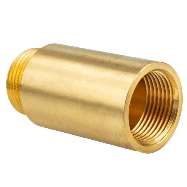 Tecuro - Hahnverlängerung 1/2 Zoll (dn 15) X 65 Mm - Messing Blank