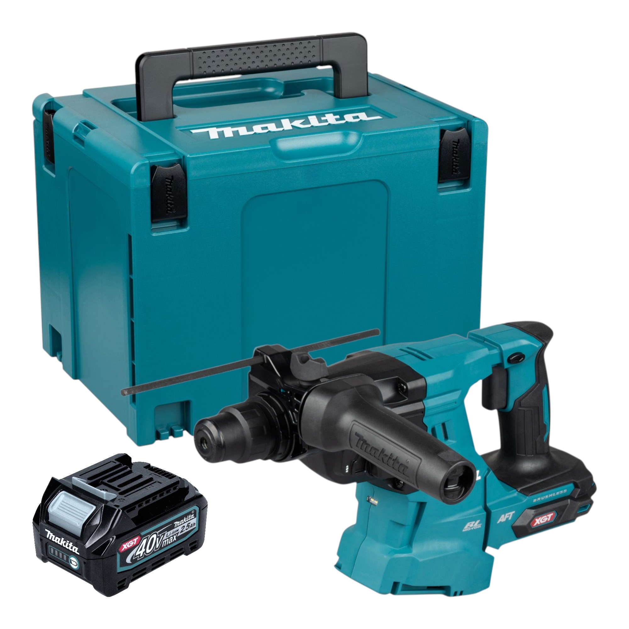 Makita Hr 011 Gd101 Akku Kombihammer 40 V Max. 3,3 J Sds Plus Brushless + 1x Akku 2,5 Ah + Makpac - Ohne Ladegerät