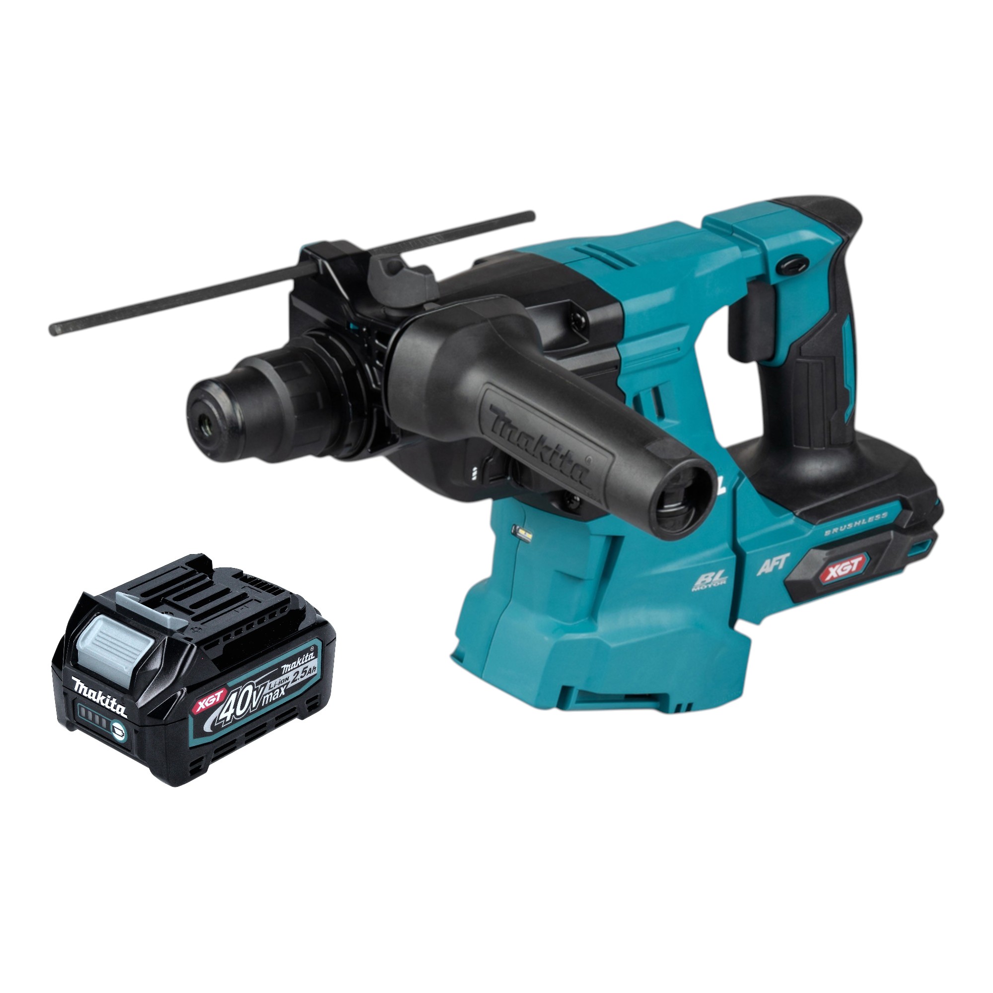 Makita Hr 011 Gd1 Akku Kombihammer 40 V Max. 3,3 J Sds Plus Brushless + 1x Akku 2,5 Ah - Ohne Ladegerät