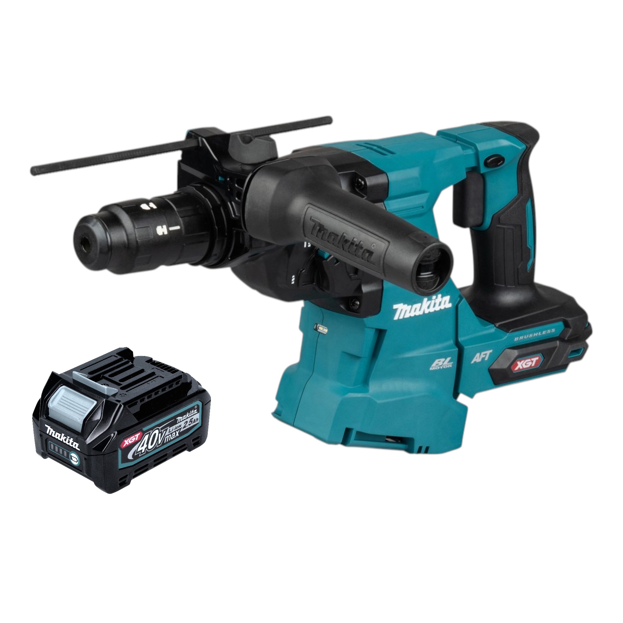 Makita Hr 012 Gd1 Akku Kombihammer 40 V Max. 3,3 J Sds Plus Brushless + 1x Akku 2,5 Ah - Ohne Ladegerät