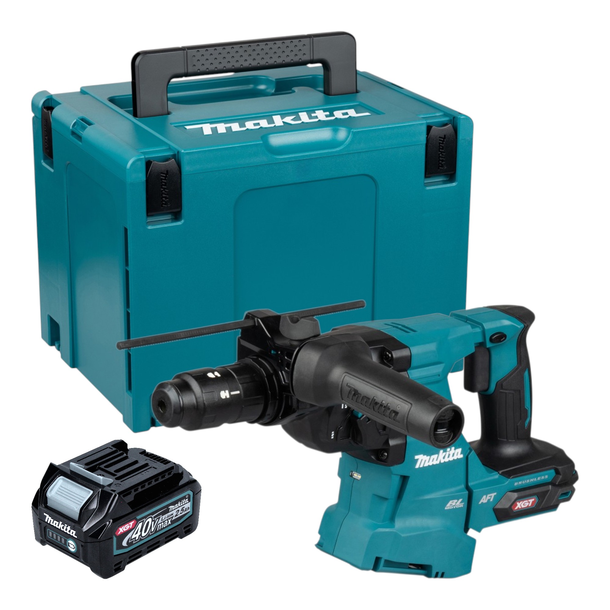 Makita Hr 012 Gd101 Akku Kombihammer 40 V Max. 3,3 J Sds Plus Brushless + 1x Akku 2,5 Ah + Makpac - Ohne Ladegerät